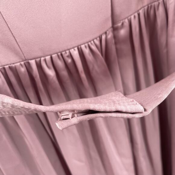 VERA WANG WHITE Gown Dress Size 10 One Shoulder Quartz Formal Wedding Bridesmaid - Picture 12 of 16